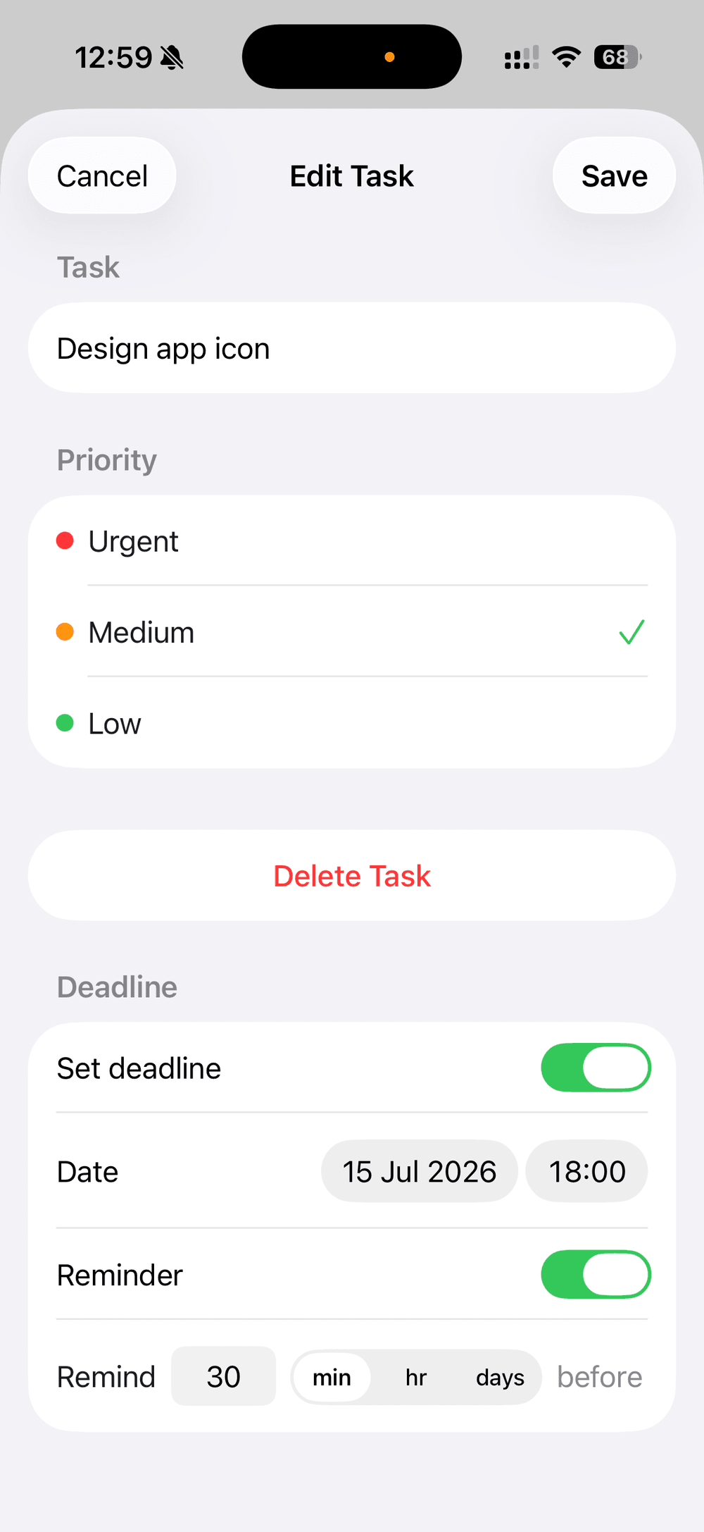 Recurring Tasks