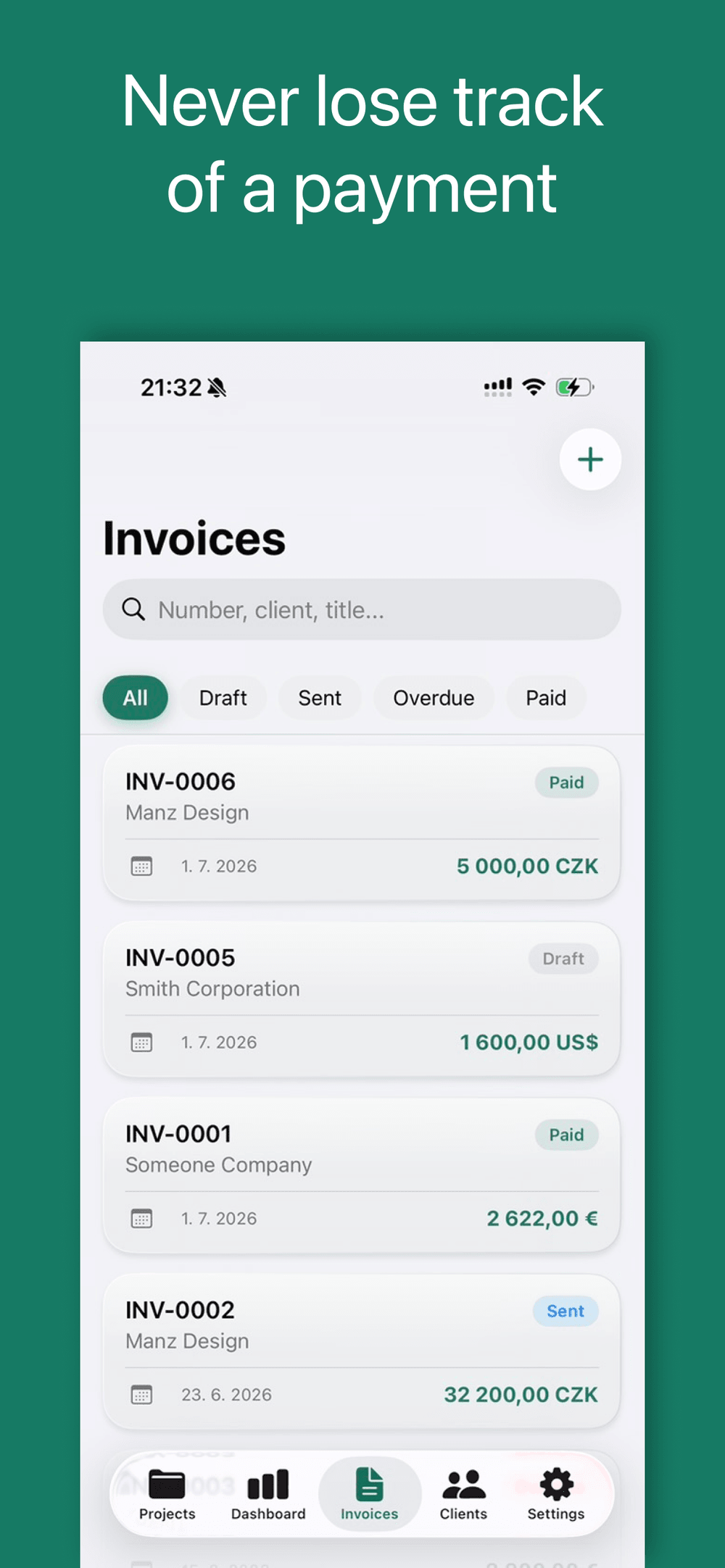 Payment Tracking